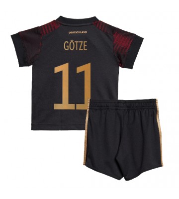 Maillot de foot Allemagne Mario Gotze #11 Extérieur enfant Monde 2022 Manches Courte (+ pantalon court)